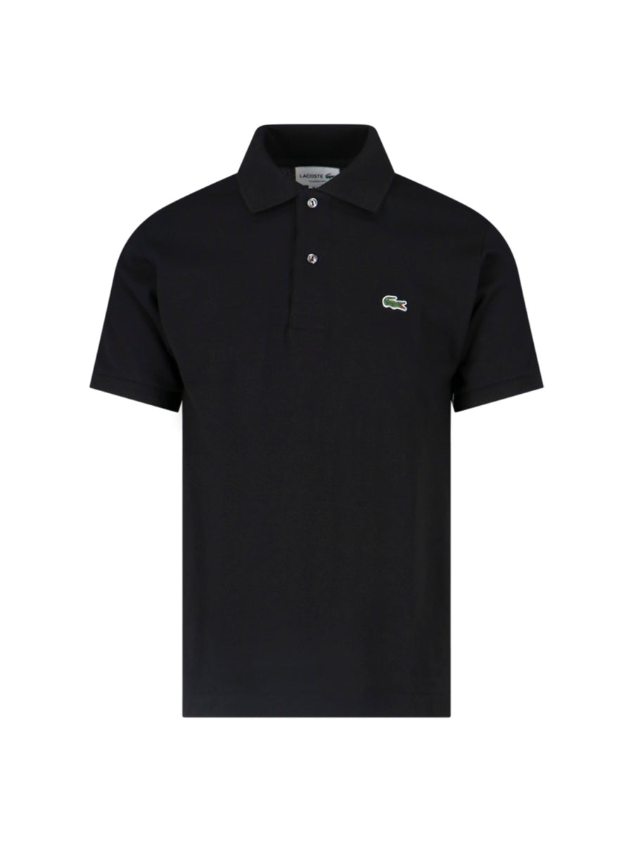 Lacoste 100% Cotton polo in black