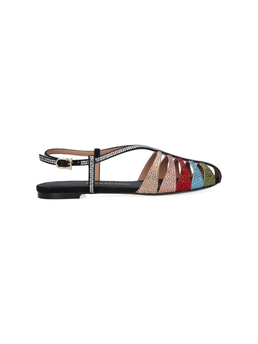 Ferragamo Upper: 100% Goat Leather sandals in multicolor