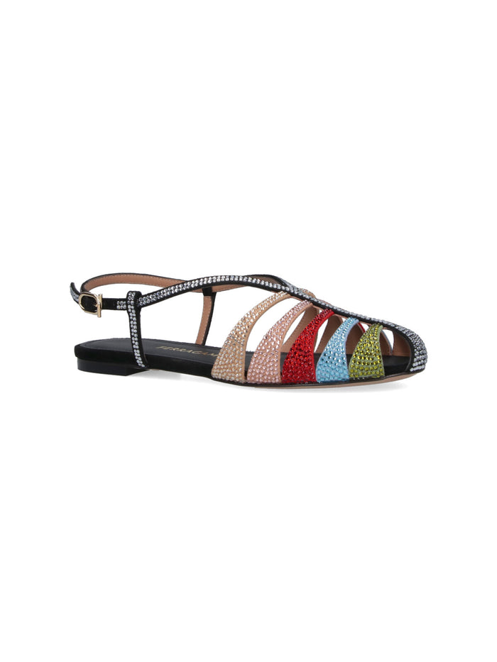 Ferragamo Sandals MultiColour Upper: Goat Leather