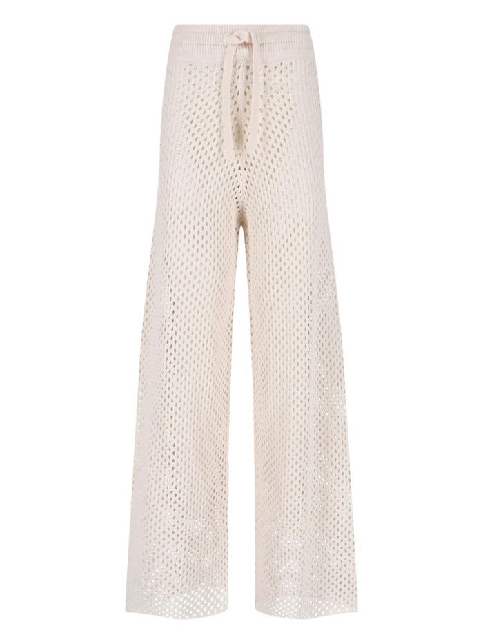 Golden Goose Trousers White Cotton