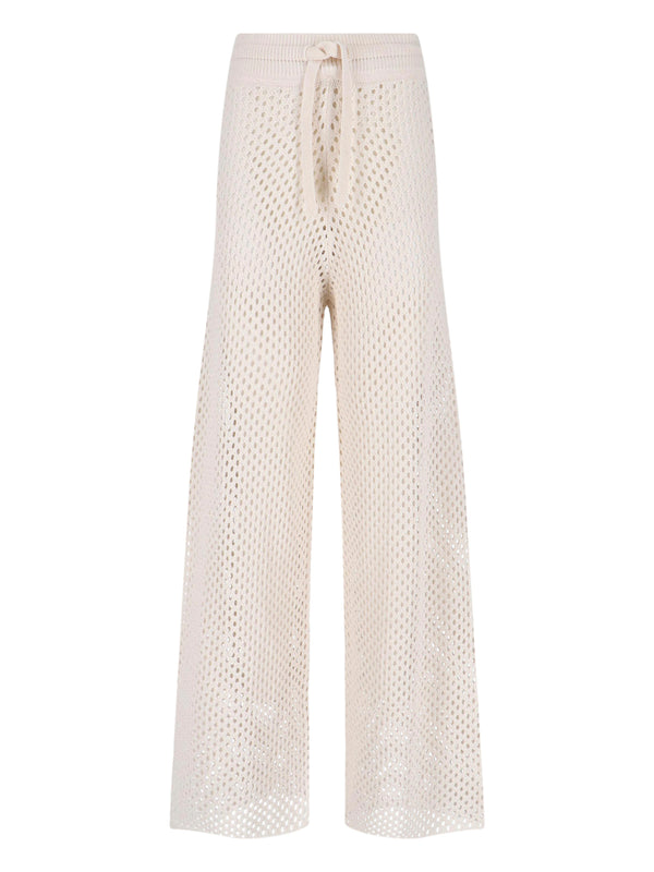 Golden Goose 75% Cotton trousers in white