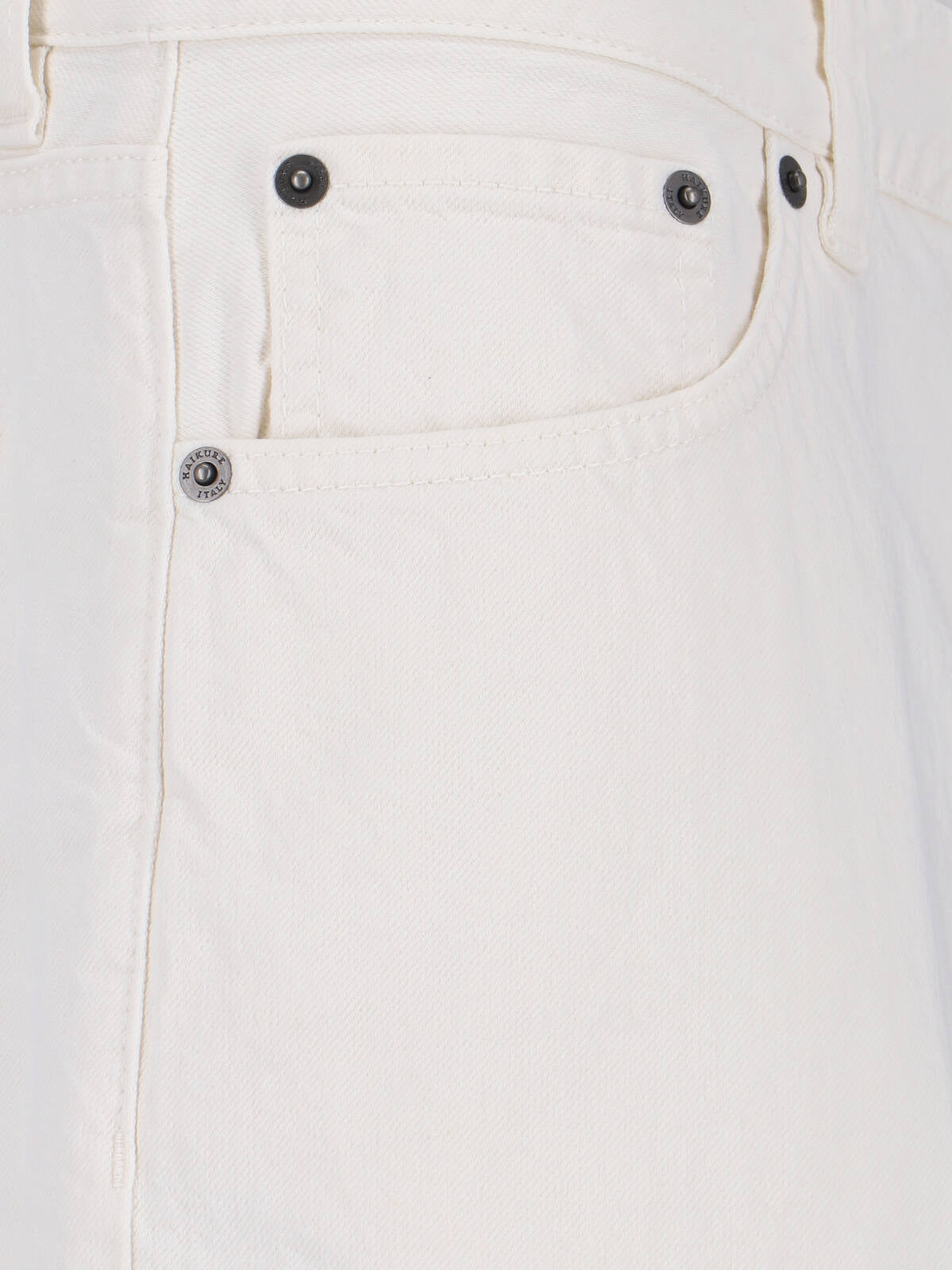 Haikure Jeans White Cotton
