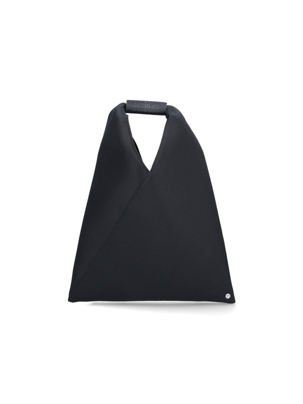 MM6 Maison Margiela 100% Polyester top handle bag in black