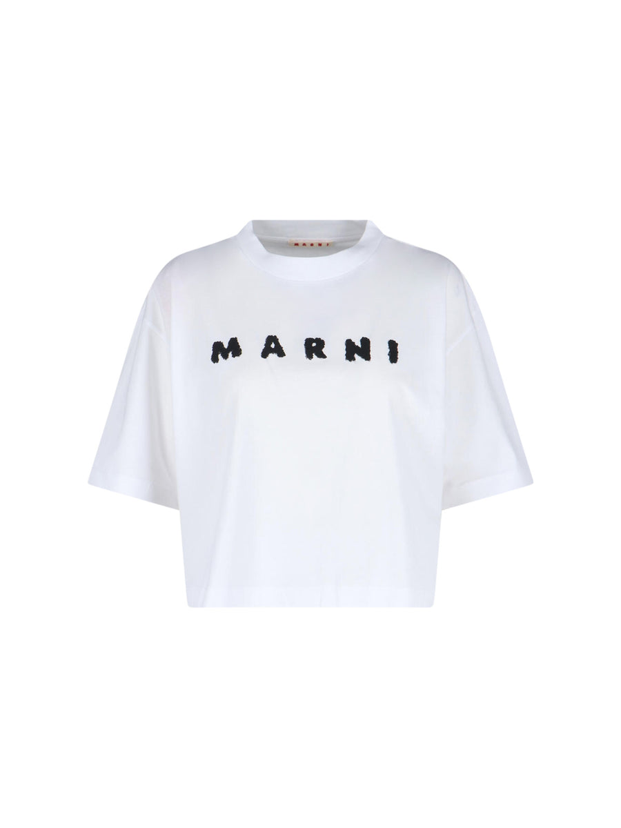 Marni Uscx 100% Cotton t-shirt in white