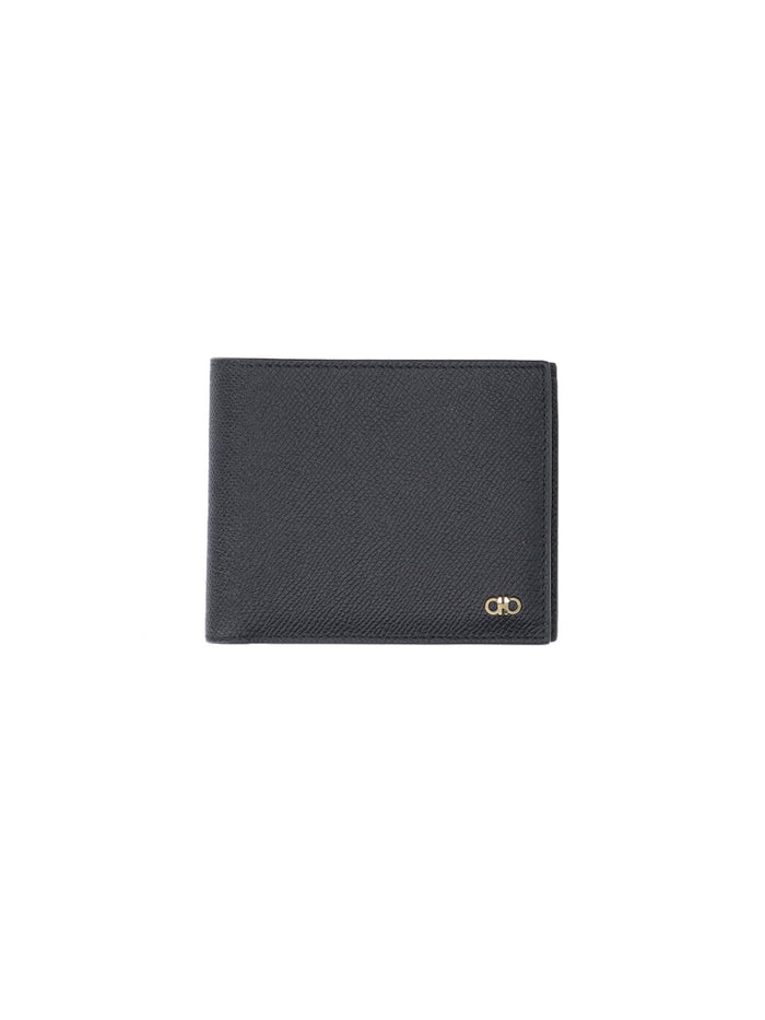 Ferragamo Wallets Black Calf Leather