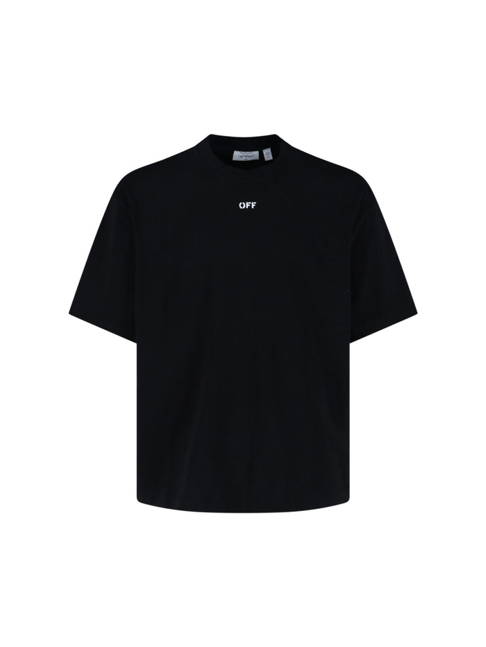 Off-White T-shirts and Polos Black Cotton