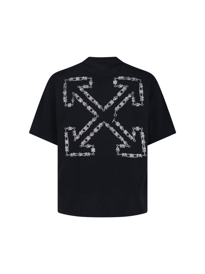 Off-White T-shirts and Polos Black Cotton