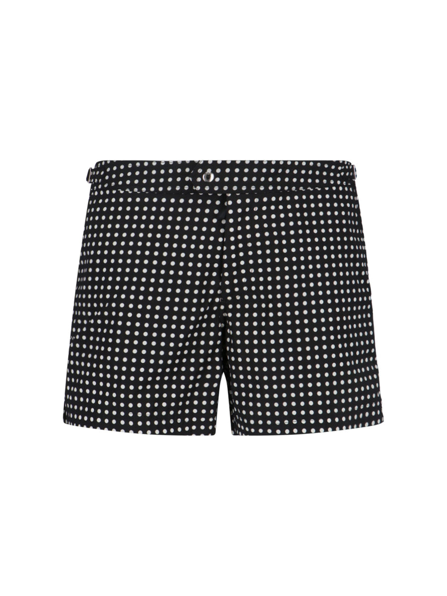 Tom Ford 100% Polyester swim shorts in black