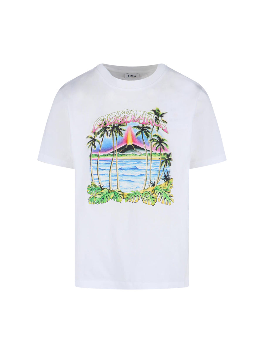 Casablanca 100% Organic Cotton t-shirt in white