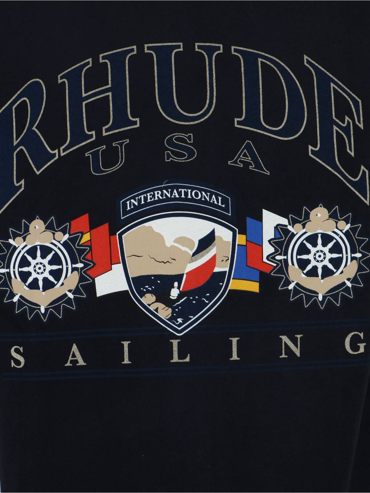 Rhude T-shirts and Polos Black Cotton