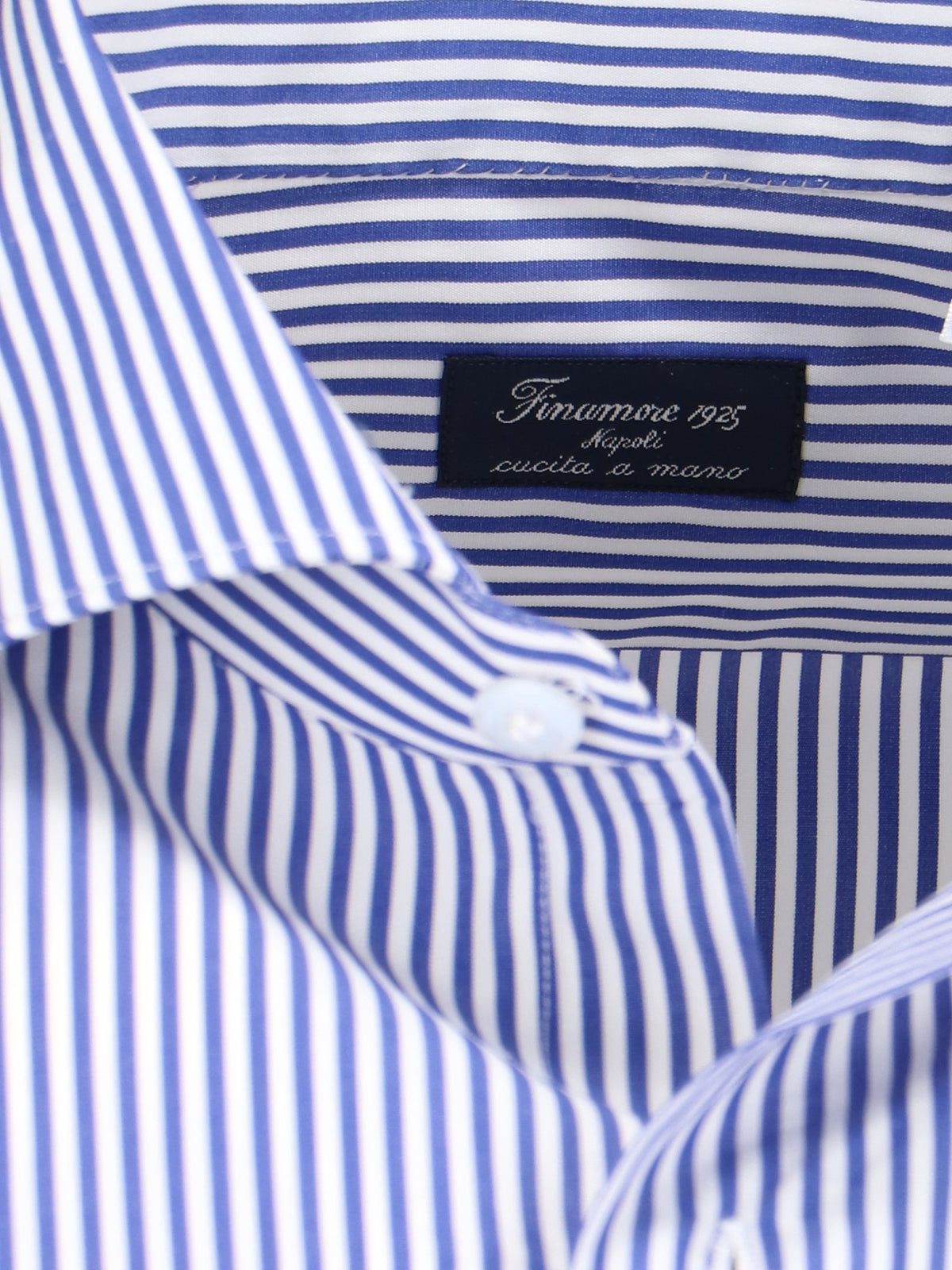 Finamore Shirts Blue Cotton