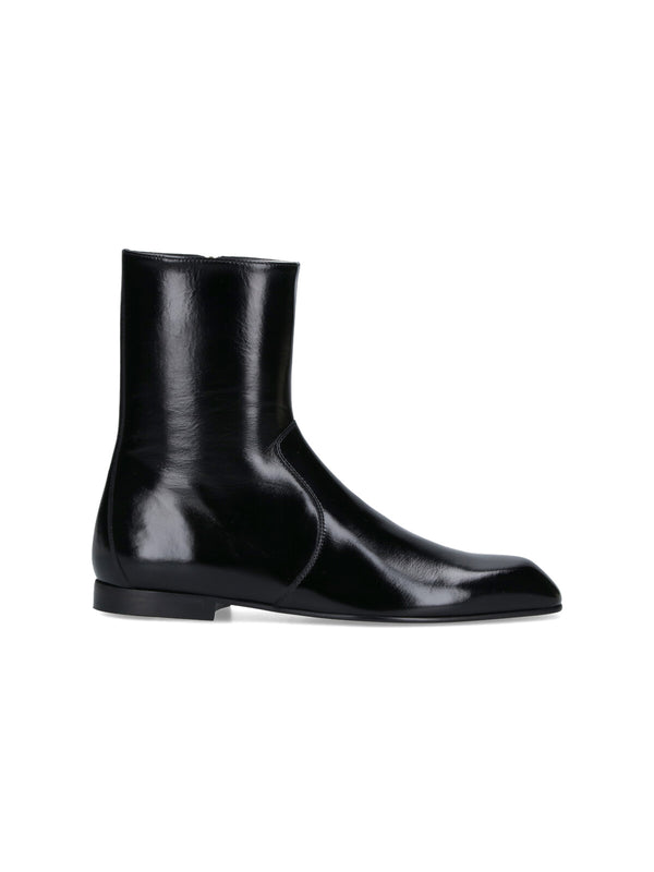 Khaite 100% calf leather boot in black