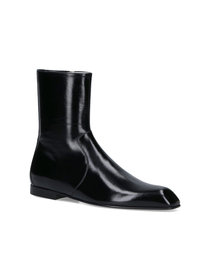 KHAITE Boots Black Calf Leather