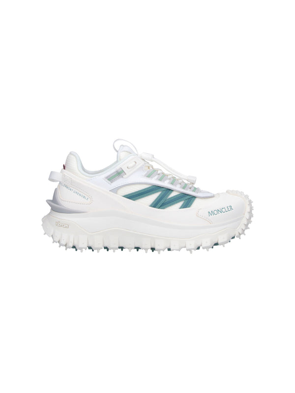 Moncler Upper: 100% Polyester sneakers in white