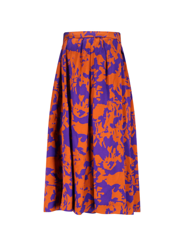 Dries Van Noten Skirts Orange Viscose