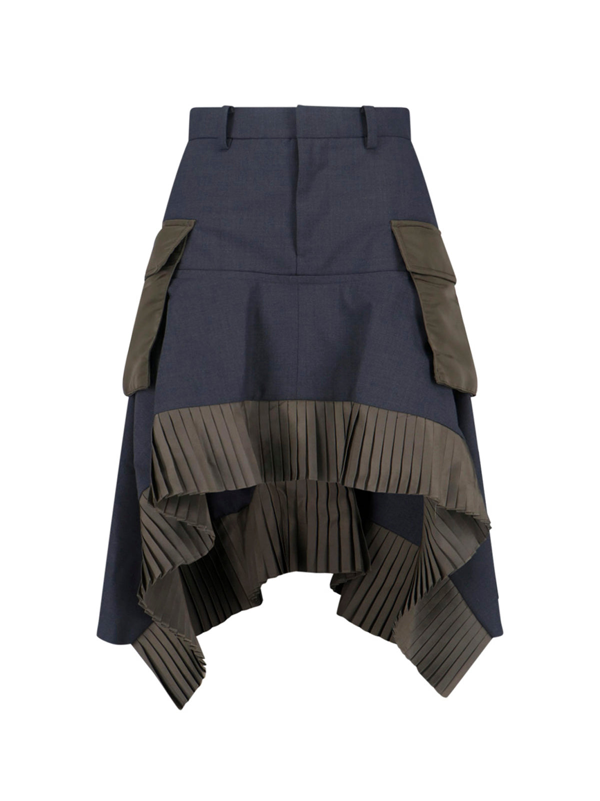 Sacai Skirts Grey Polyester