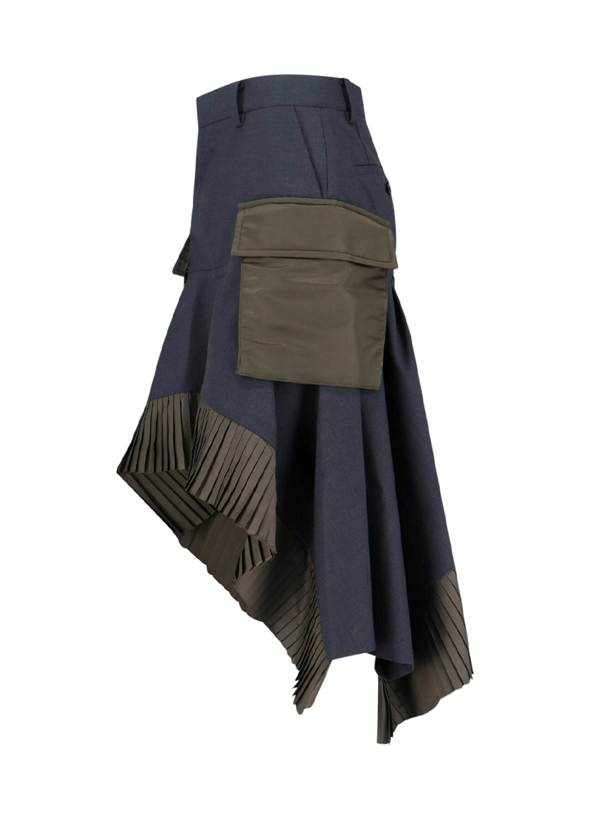 Sacai Skirts Grey Polyester