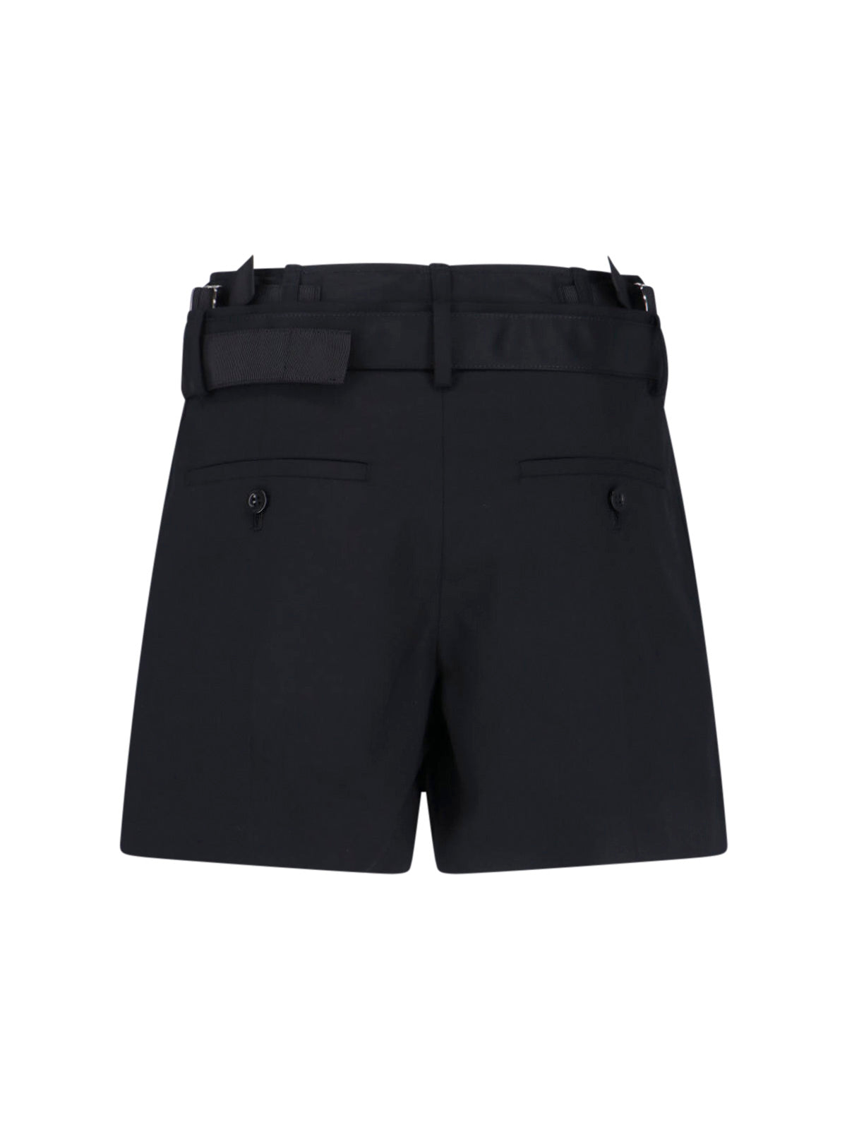 Sacai Trousers Black Polyester