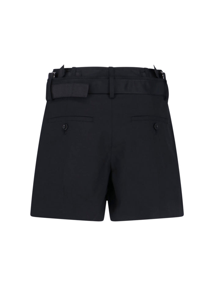 Sacai Trousers Black Polyester