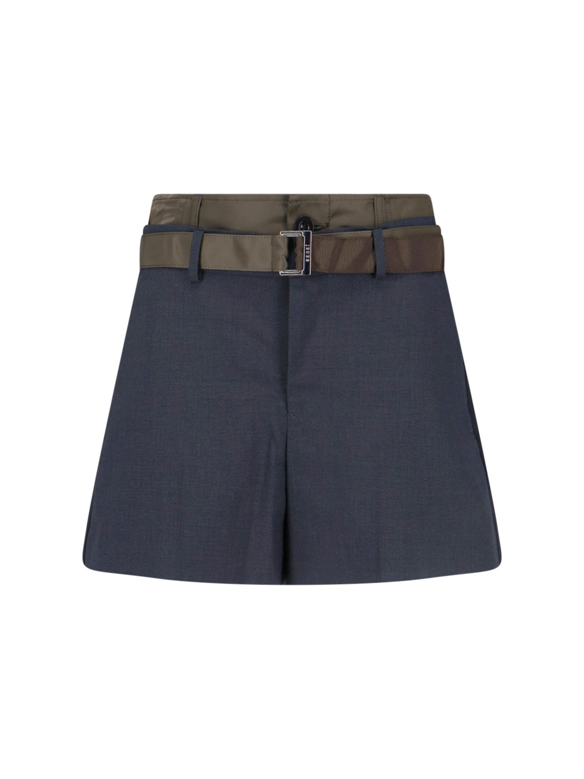 Sacai Trousers Grey Polyester