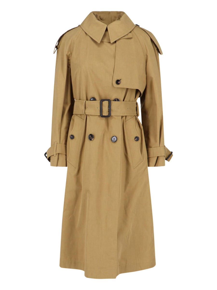 Burberry 65% Polyester trench coat in beige