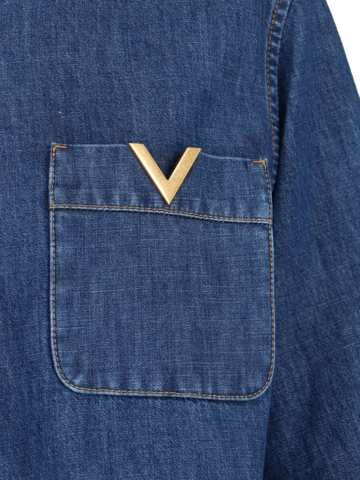 Valentino Top Blue Cotton