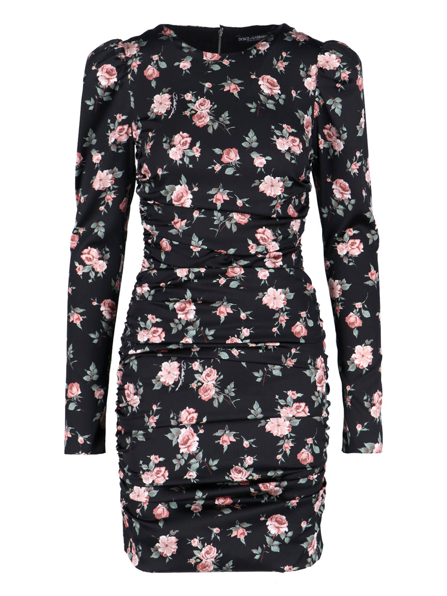 Dolce & Gabbana 93% Silk dress in black