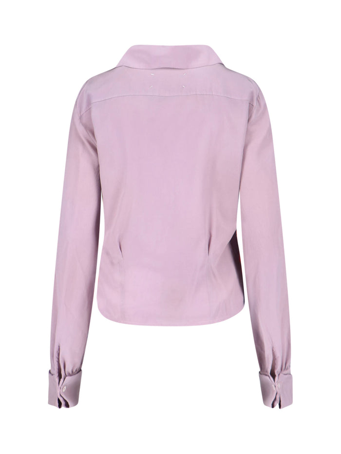 Maison Margiela Shirts Pink Silk