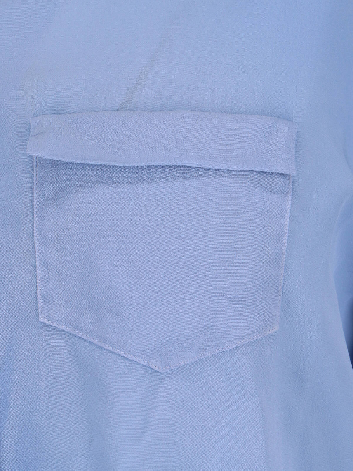 Maison Margiela Shirts Blue Silk