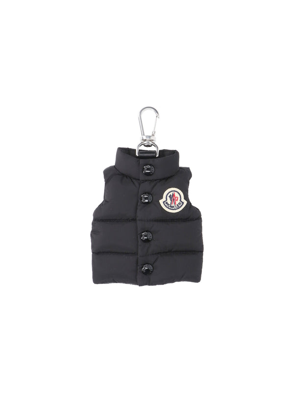 Moncler 100% Polyamide key case in black