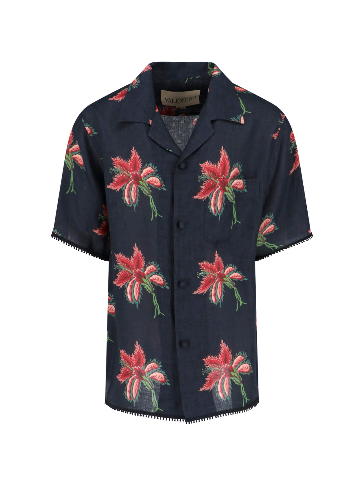 Valentino Shirts Black Linen