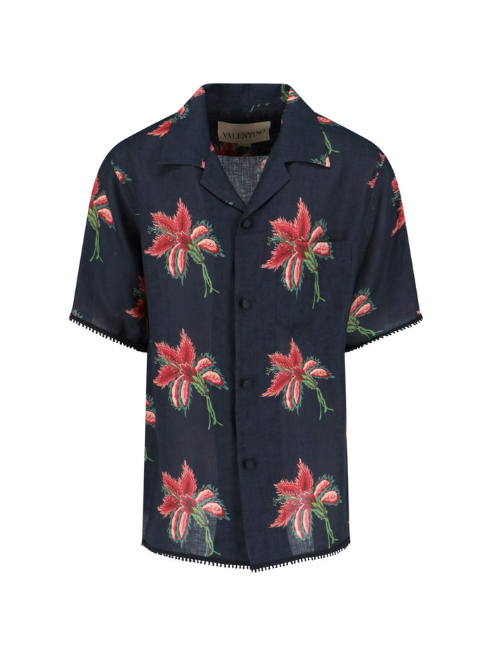 Valentino Shirts Black Linen