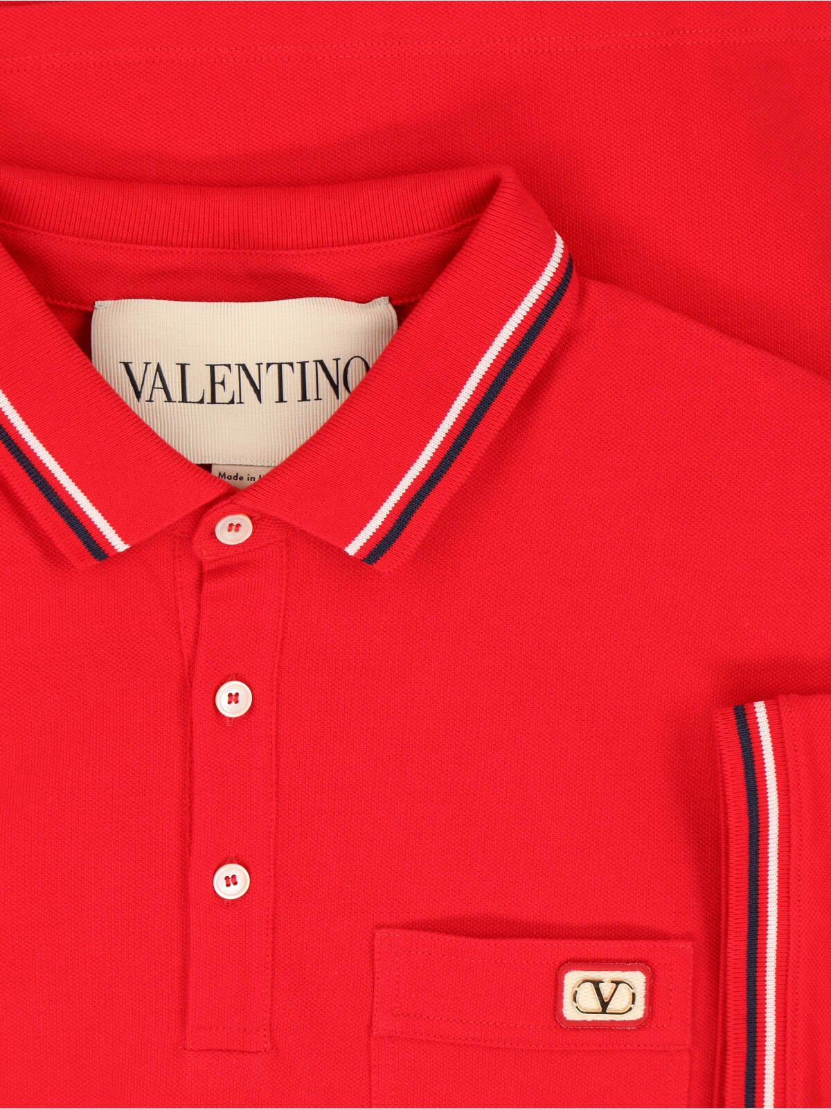 Valentino T-shirts and Polos Red Cotton - Calf Leather