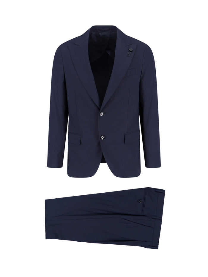 Lardini Dresses Blue Wool