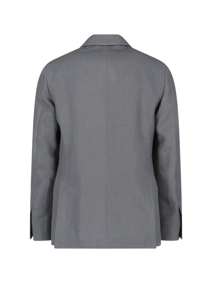 Lardini Dresses Grey Linen