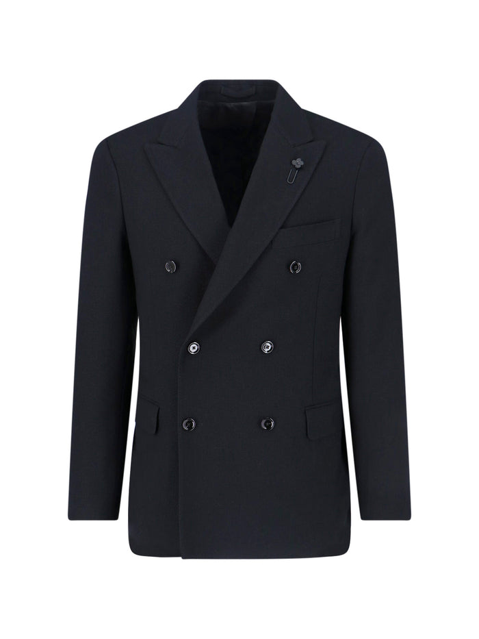 Lardini Jackets Black Wool
