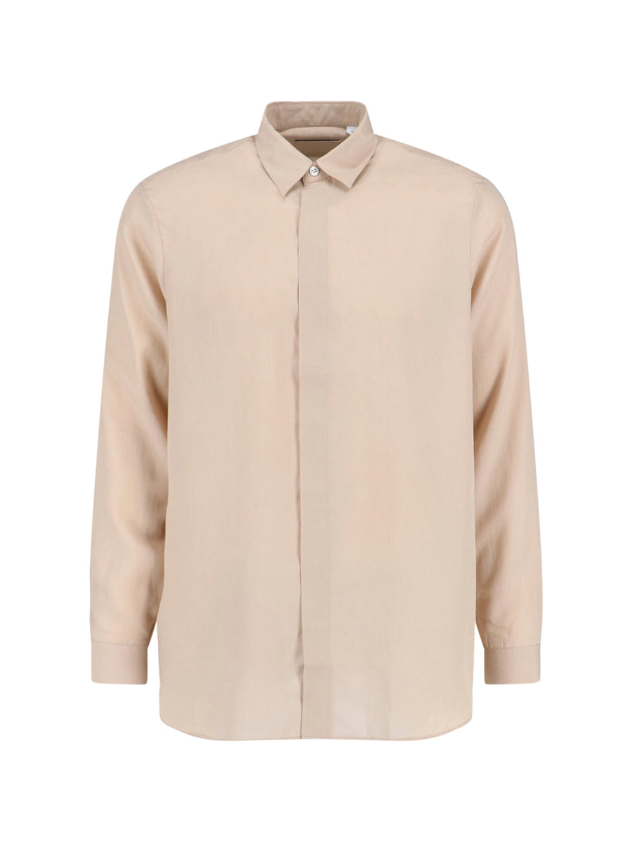 Lardini 91% Tencel shirt in beige