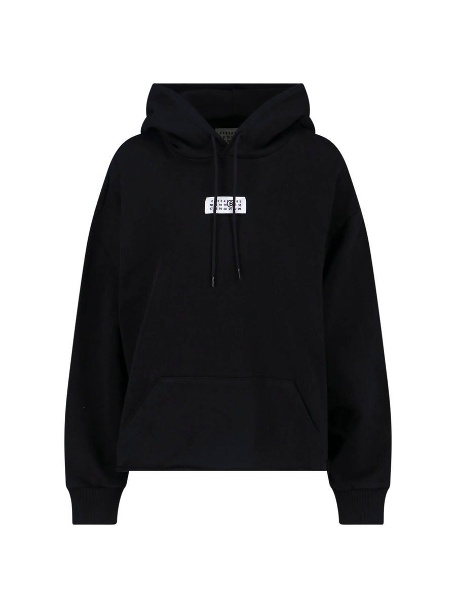 MM6 Maison Margiela 100% Cotton hoodie in black