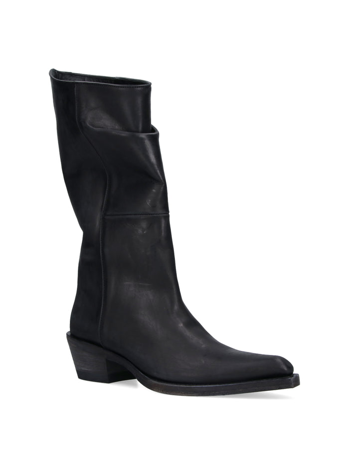 KHAITE Boots Black Leather