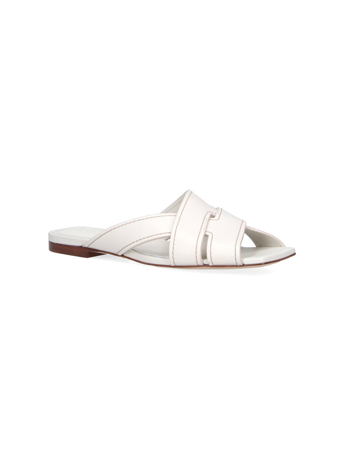 Tods Sandals White Outer: Calf Leather