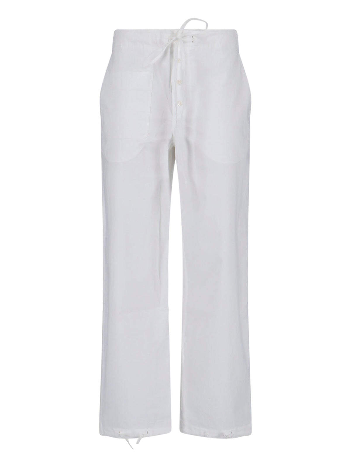 Victoria Beckham Trousers White Cotton