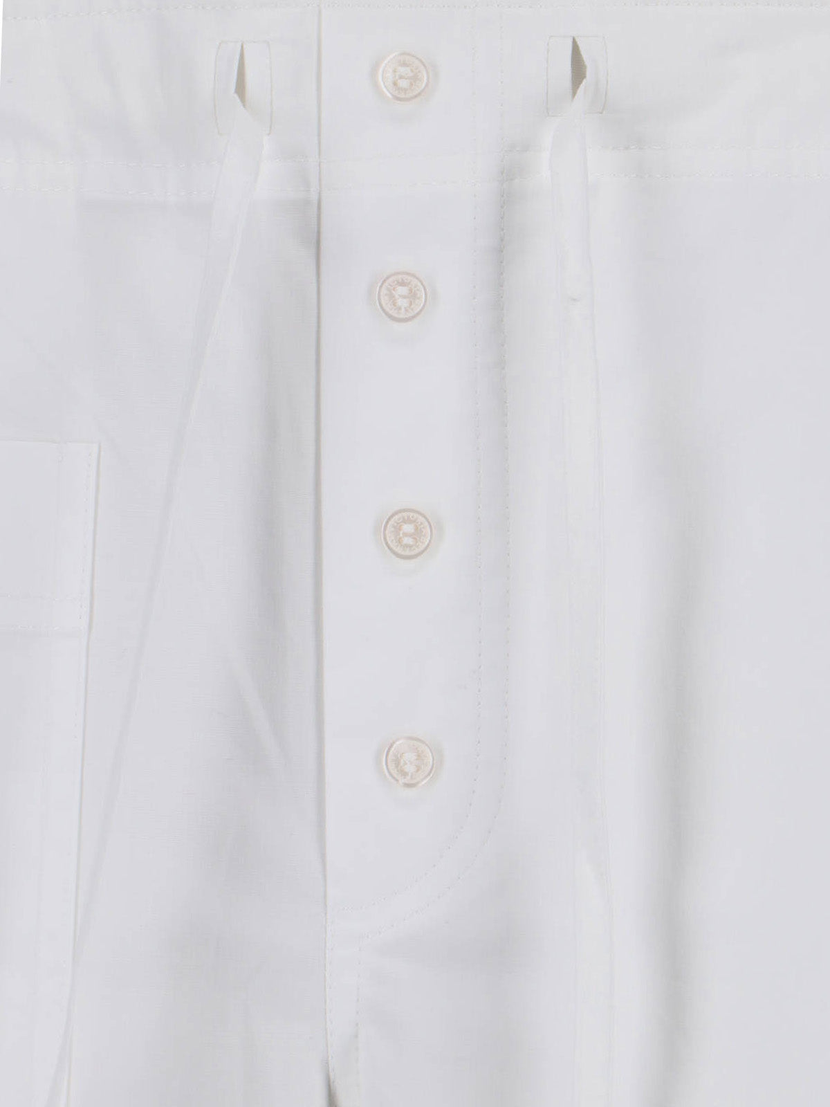 Victoria Beckham Trousers White Cotton