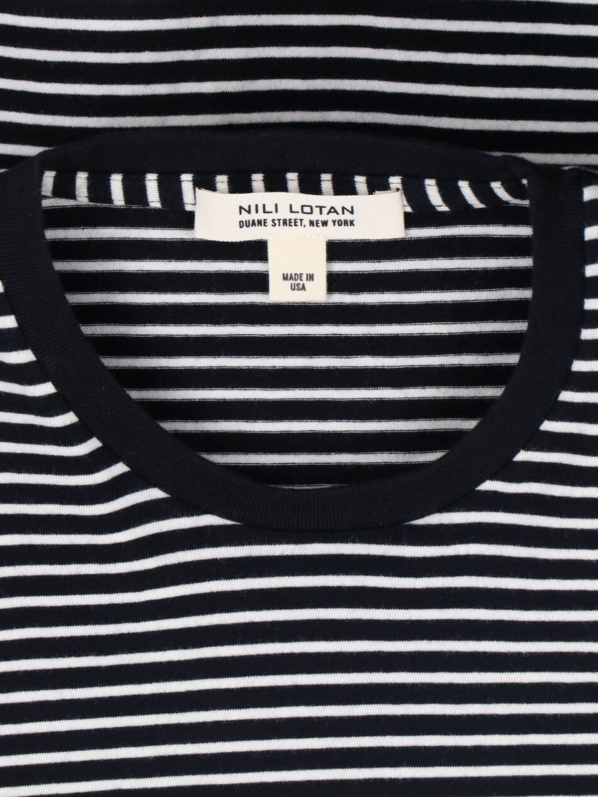 Nili Lotan T-shirts and Polos Black Cotton