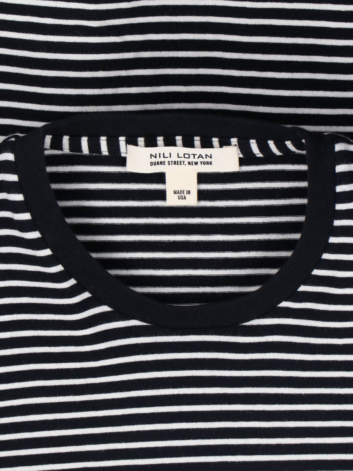 Nili Lotan T-shirts and Polos Black Cotton