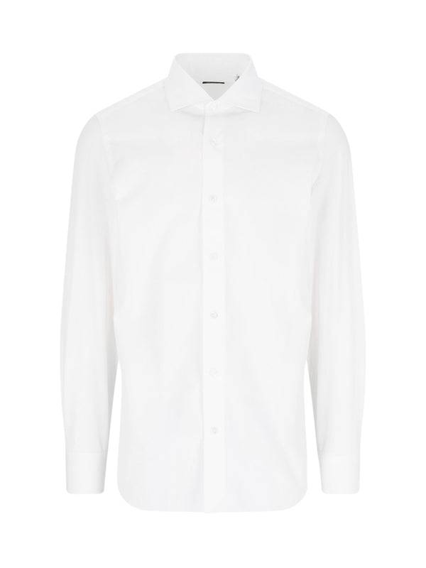 Finamore Milano 100% Cotton shirt in white