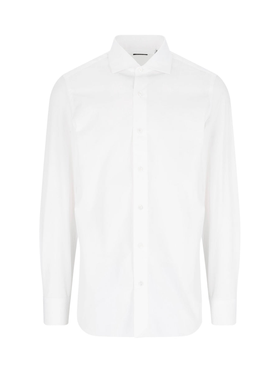 Finamore Milano 100% Cotton shirt in white