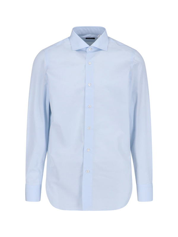 Finamore Milano 100% Cotton shirt in blue