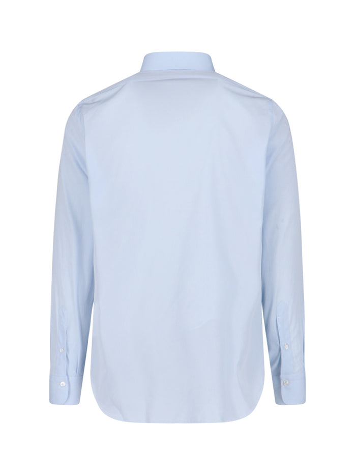 Finamore Shirts Blue Cotton