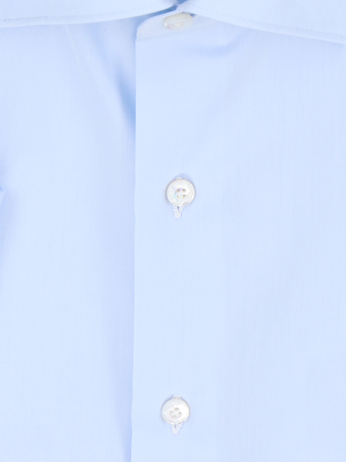 Finamore Shirts Blue Cotton