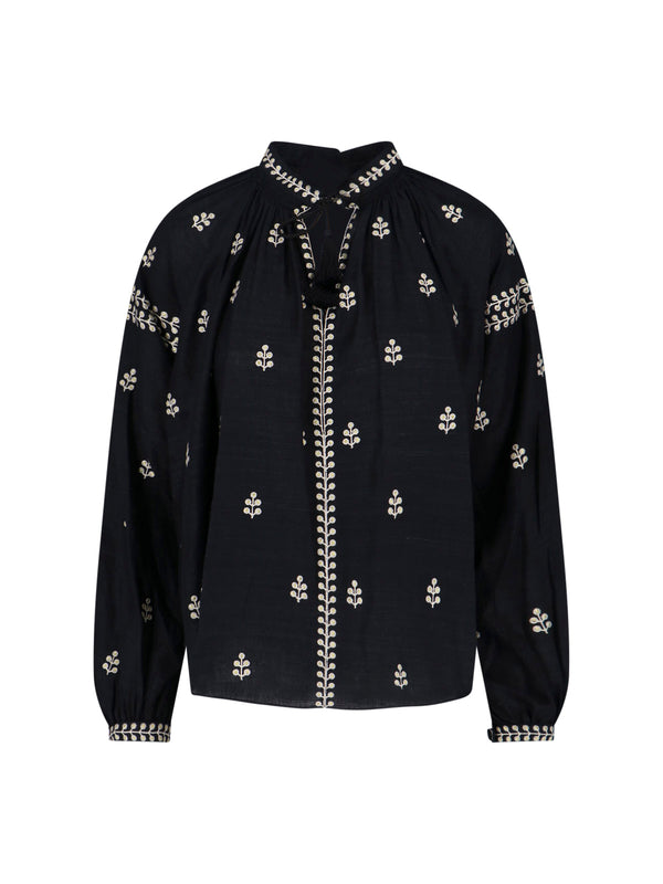 Isabel Marant Main Material: 100% Silk blouse in black